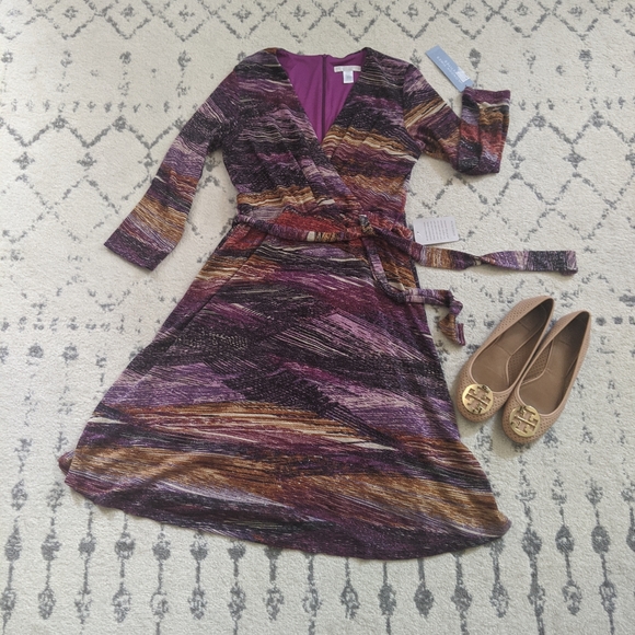 London Times Dresses & Skirts - London Times Petites Dria Wrap Dress NWT